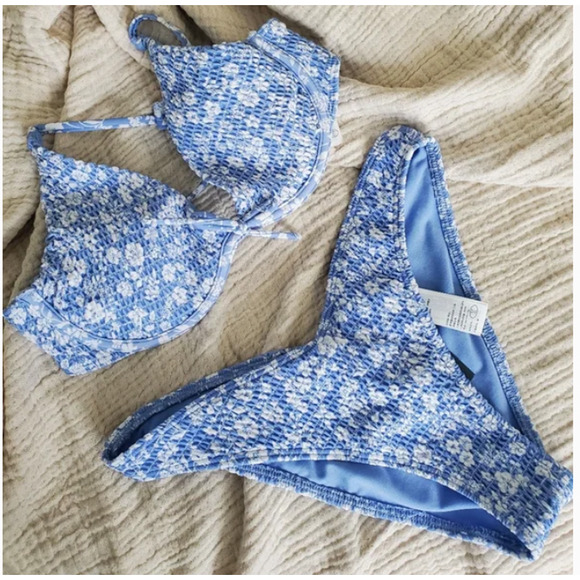 Hollister Other - Hollister Blue Floral Bikini
